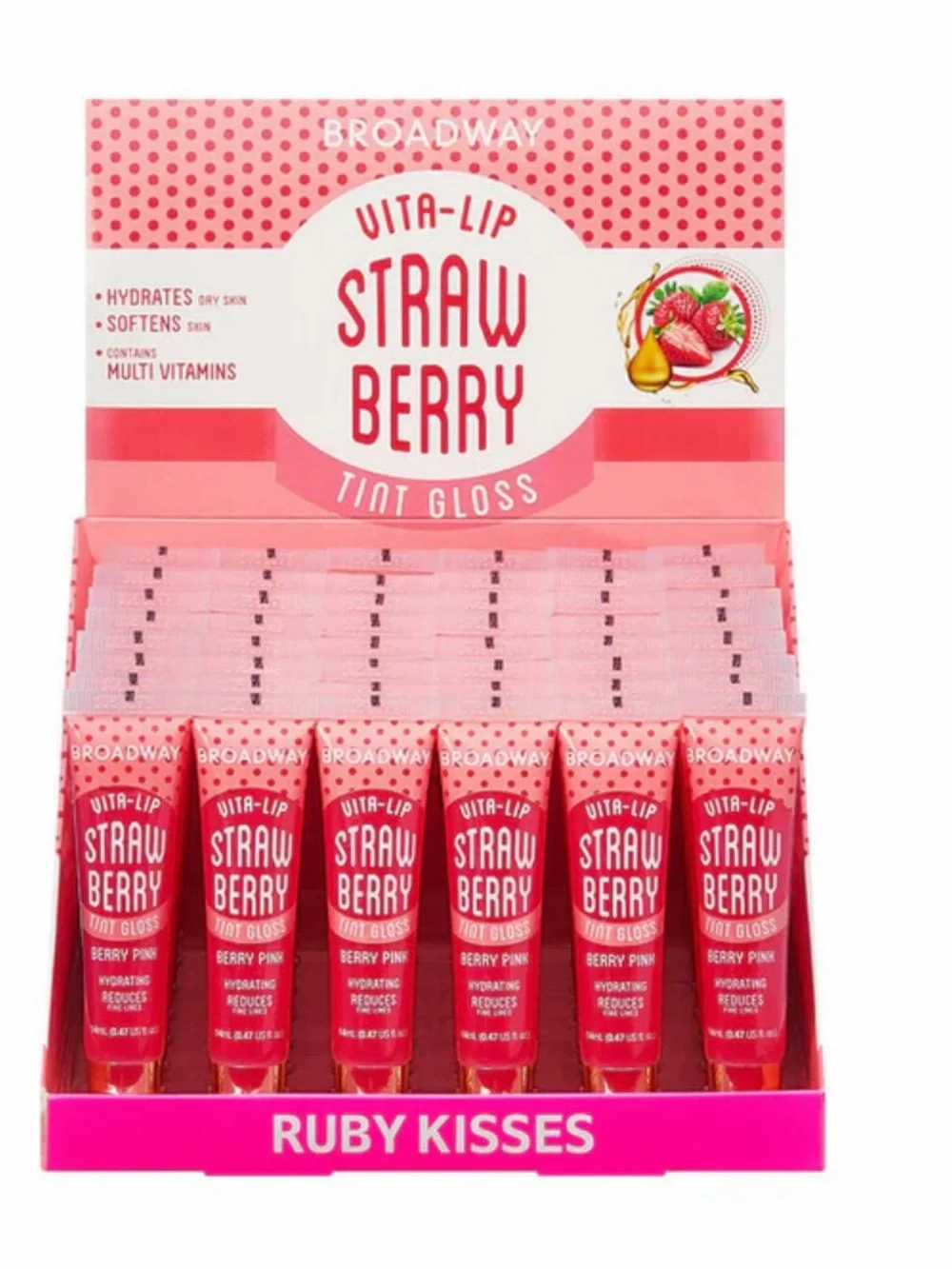 20 pack Broadway Vita-Lip Best Collection Lip Gloss — Assorted